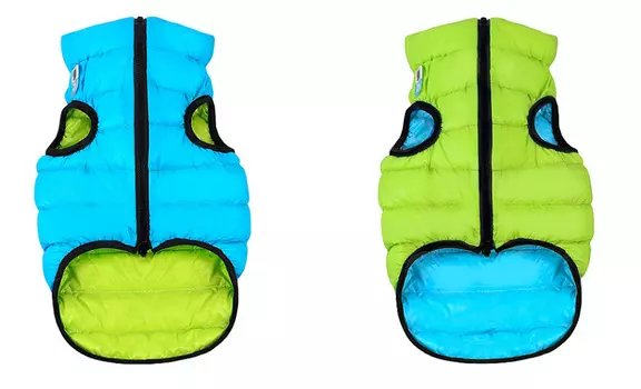 Комбинезон жилет для собак AiryVest Жилетка двусторонняя для собак 30 см салатово-голубая унисекс нейлон салатовый xs