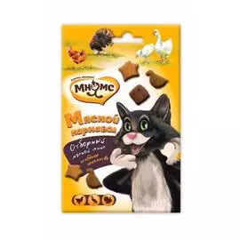 Лакомство для кошек Мнямс Мясной карнавал Утка, индейка, курица 0,05 кг