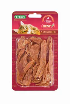 Лакомство для кошек Titbit Филе куриное соломка Б2-S 0,022 кг