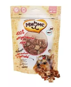 Лакомство для собак Мнямс Кубики из мяса ягненка с треской 0,1 кг