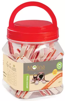 Лакомство для собак Molina Утиный сэндвич с треской 0,4 кг