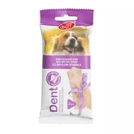 Лакомство для собак Titbit Dent Снек жевательный для средних пород со вкусом ягненка 0,05 кг