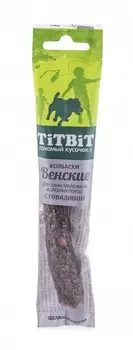 Лакомство для собак Titbit Колбаски Венские с говядиной для маленьких и средних пород 0,02 кг