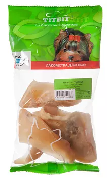 Лакомство для собак Titbit Копыто говяжье мягкая упаковка 0,14 кг