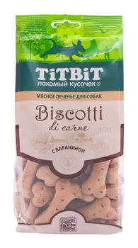 Лакомство для собак Titbit Печенье Бискотти с бараниной 0,35 кг