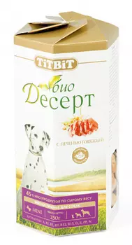 Лакомство для собак Titbit Печенье с печенью мини 0,25 кг