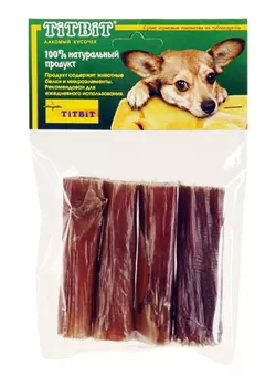 Лакомство для собак Titbit Пищевод говяжий мягкая уп-ка 0,039 кг