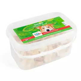 Лакомство для собак Titbit Ракушки говяжьи - банка пластиковая. 3.3 л 0,6 кг