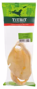 Лакомство для собак Titbit Ухо говяжье мягкая упаковка 2 шт 0,06 кг