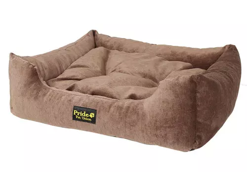 Лежак для кошек и собак Pride Престиж Олива коричневый 60х50х18 см