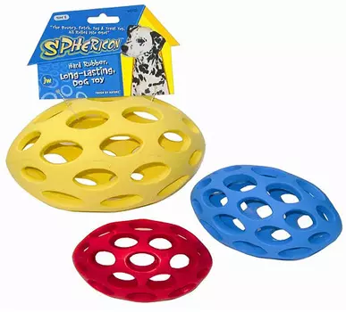 Метательная игрушка для собак J.W. Мяч для регби сетчатый средняя Sphericon Dog Toy medium