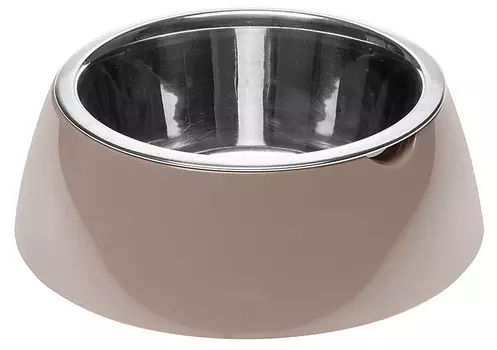 Миска для кошек и собак Ferplast JOLIE L на пластиковой подставке серая металл 1,2 л