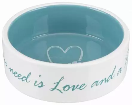 Миска для кошек и собак Trixie Pets Home голубая керамика 0,8 л