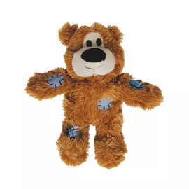 Мягкая игрушка для собак Kong для мелких и средних собак WildKnots Мишка с канатом внутри 18 см