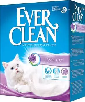 Наполнитель Ever Clean Lavender комкующийся бентонит лаванда 10кг 10 л