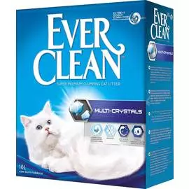 Наполнитель Ever Clean Multi Crystals комкующийся бентонит без запаха 10кг 10 л