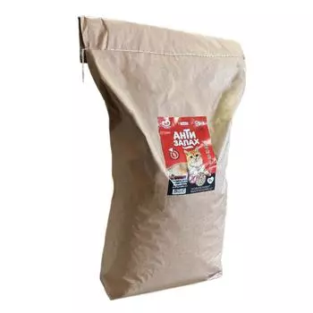 Наполнитель Питомец Антизапах растительный комкующийся 15кг 36 л