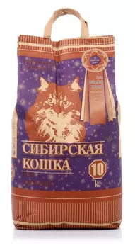 Наполнитель Сибирская Кошка Супер комкующийся бентонит без запаха 10кг 10 л