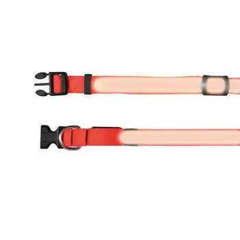 Ошейник Trixie светящийся нейлон 25 мм х30-40 см