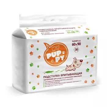 Подстилка впитывающая Petmil My Puppy Пеленка-туалет 30 шт 60х90 см