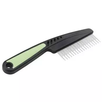 Расчёска Ferplast Гребень с вращающимися зубцами разной длины GRO 5794 двусторонняя с обычными зубьями 20x5,5