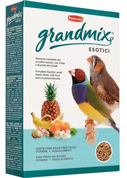 Сухой корм для экзотических птиц Padovan Grandmix Esotici комплексный 0,4 кг