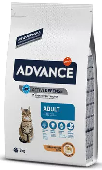Сухой корм для кошек Advance Adult C&amp;R с курицей и рисом 3 кг