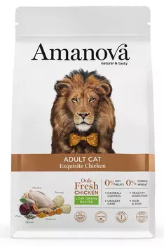 Сухой корм для кошек Amanova Adult с изысканной курочкой 6 кг