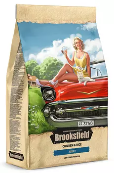 Сухой корм для кошек Brooksfield Adult Cat Chicken Курица и рис 2 кг