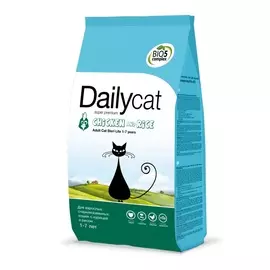 Сухой корм для кошек DailyCat Adult Steri Lite для стерилизованных с курицей и рисом 0,4 кг