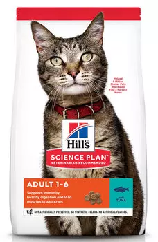 Сухой корм для кошек Hills Science Plan Feline Adult Optimal Care with Tuna 10 кг