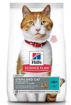 Сухой корм для кошек Hills Science Plan Sterilised Cat Young Adult Tuna 1,5 кг