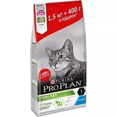 Сухой корм для кошек Purina Pro Plan Sterilised с комплексом Optirenal для стерилизованных с кроликом 1,9 кг