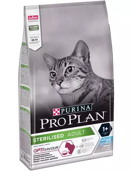 Сухой корм для кошек Purina Pro Plan Sterilised Adult Cod&amp;Trout с треской и форелью 0,4 кг