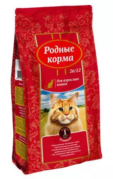 Сухой корм для кошек Родные Корма Телятина 26/12 0,409 кг