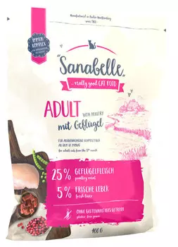 Сухой корм для кошек Sanabelle Adult with Poultry 0,4 кг