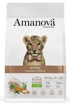 Сухой корм для котят Amanova Kitten с изысканной курочкой 6 кг