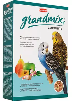 Сухой корм для мелких попугаев Padovan Grandmix Cocorite комплексный 1 кг