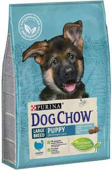 Сухой корм для щенков Dog Chow Puppy Large Breed с индейкой для щенков крупных пород 2,5 кг