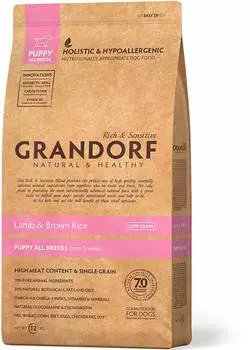 Сухой корм для щенков Grandorf Puppy Lamb&amp;Rice 12 кг