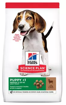 Сухой корм для щенков Hills Science Plan Puppy with Lamb &amp; Rice 12 кг