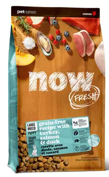Сухой корм для щенков Now FRESH Grain Free Large Breed Puppy Food Recipe 11,34 кг