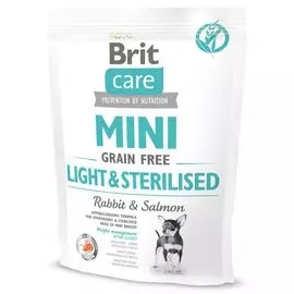 Сухой корм для собак Brit Care Mini Gf Light &amp; Sterilised 0,4 кг