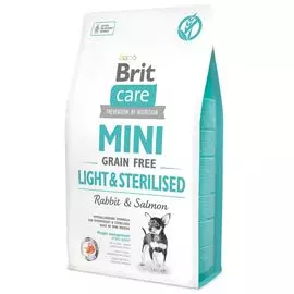 Сухой корм для собак Brit Care Mini Gf Light &amp; Sterilised 2 кг
