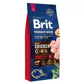 Сухой корм для собак Brit Premium by Nature Adult L 15 кг