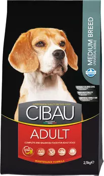 Сухой корм для собак Farmina Cibau Adult Medium 2,5 кг