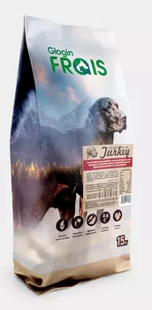 Сухой корм для собак Frais с мясом индейки для крупных и гигантских пород 15 кг
