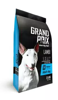 Сухой корм для собак Grand Prix Medium Adult с ягненком для средних пород 2,5 кг