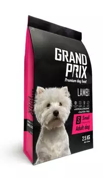 Сухой корм для собак Grand Prix Small Adult с ягненком для маленьких пород 2,5 кг