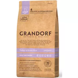 Сухой корм для собак Grandorf Индейка с рисом для маленьких пород 3 кг